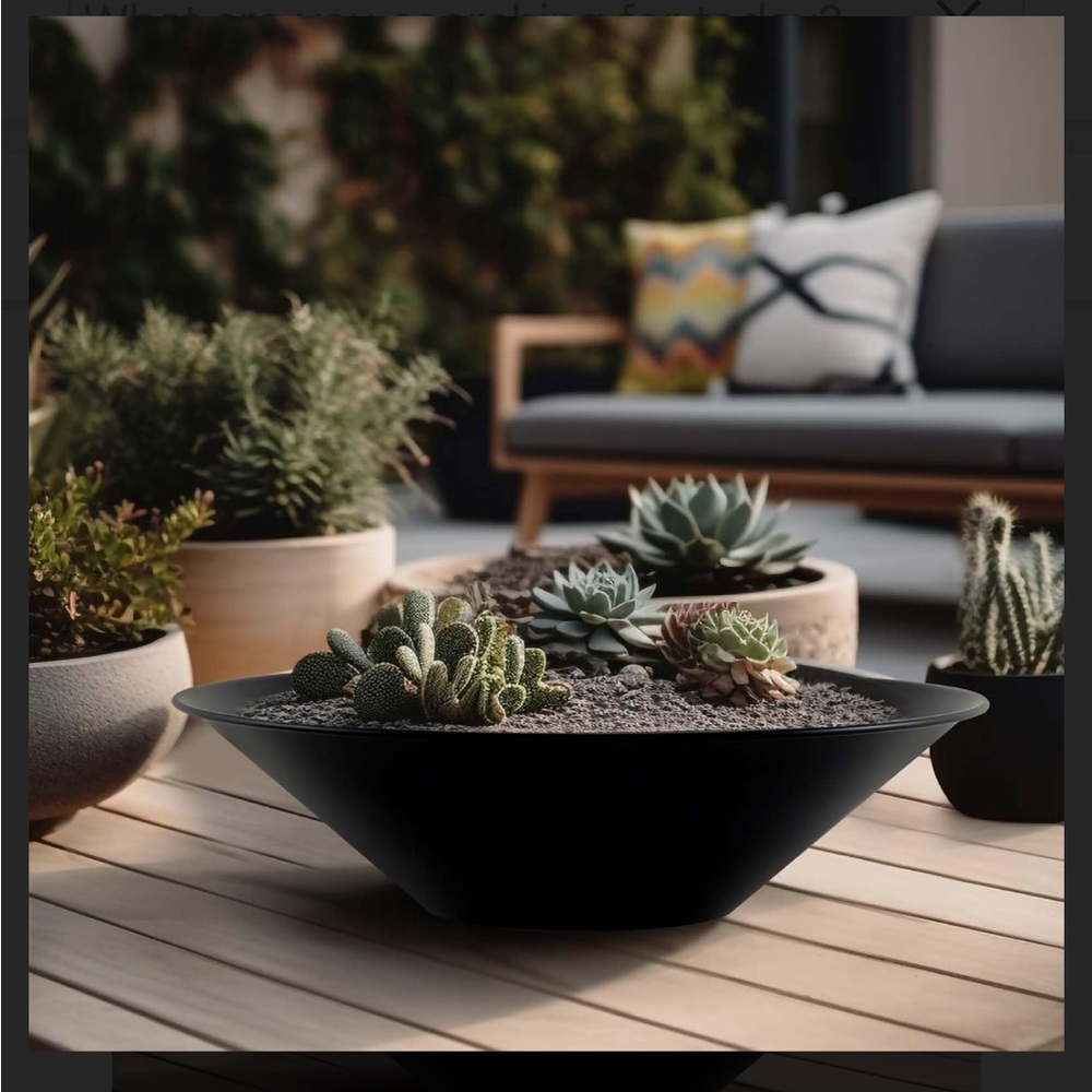Water Lily Bowl Planter 2 pc Set